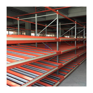 Ebb And Flow Vertical Rack Pallet Flow Racking Track Gravity Carton Flow