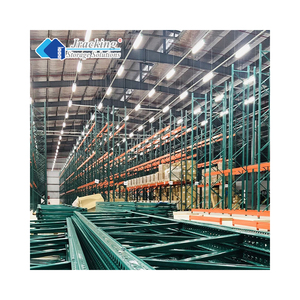 Jracking Heavy Duty Warehouse Racks Shelves RMI Certified Steel Teardrop Pallet Racking For Cold Storage Warehouse