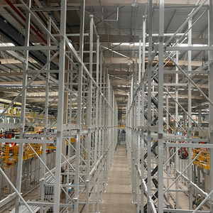 Neat Arrangement 5 Layer Steel Pallet Supported Goods Storage Frame for Cold Chain Base Warehouse Pallet Rack