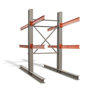 Motorised Roll-Out Cantilever Rack System - Heavy Duty Steel Pipe Storage & Industrial Warehouse Shelving