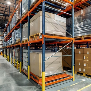 Powder Coated Steel Push Back Pallet Rack